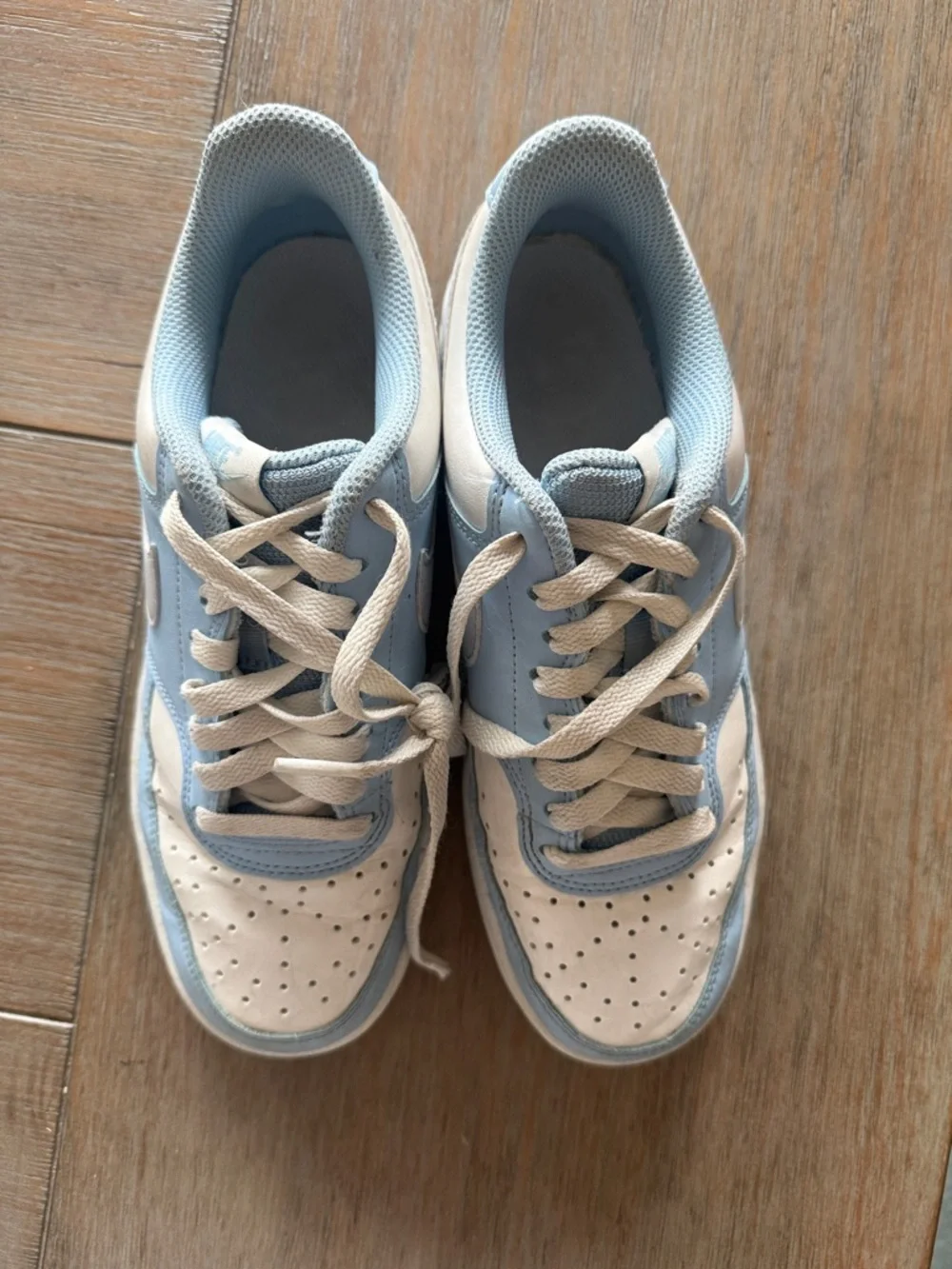 Nike Women's Low-Top Sneakers in Light Blue and White